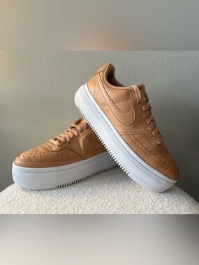 Nike Women's Court Vision Alta LTR in the 'Light Cognac' - size 10